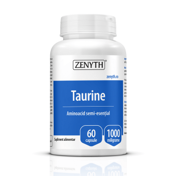 Taurine 1000 mg, 60 capsule, Zenyth