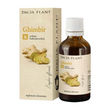Tinctură de Ghimbir, 50 ml, Dacia Plant