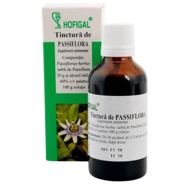 Tinctură de Passiflora, 50 ml, Hofigal