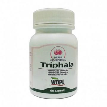 Triphala 500mg, 60 capsule, Herba Ayurvedica