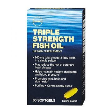 Triple Strenght Fish Oil 900 mg (893122), 60 capsule, GNC