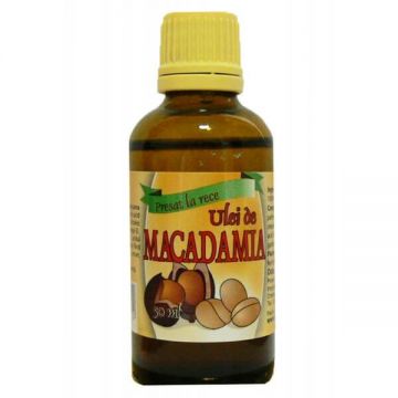 Ulei de Macadamia presat la rece, 50 ml, Herbavit