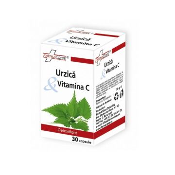 Urzica și Vitamina C, 30 capsule, FarmaClass