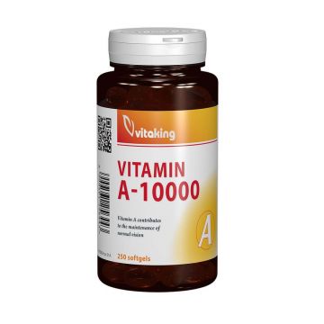 Vitamina A 10.000 UI, 250 capsule gelatinoase, Vitaking