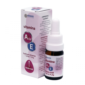 Vitamina A cu E, soluţie orală, 10 ml, Renans