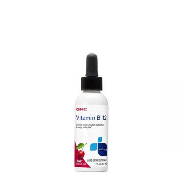 Vitamina B-12 1000 mcg cu aromă de cireșe (705813), 60 ml, GNC