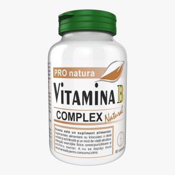Vitamina B Complex Natural, 60 capsule, Pro Natura