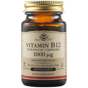 Vitamina B12 1000 mcg, 100 tablete, Solgar