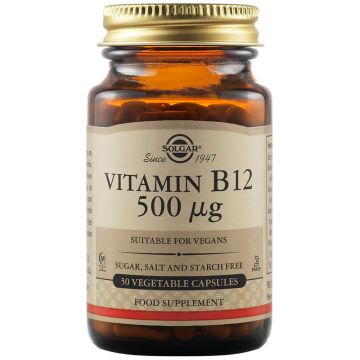 Vitamina B12 500 mcg, 50 capsule, Solgar