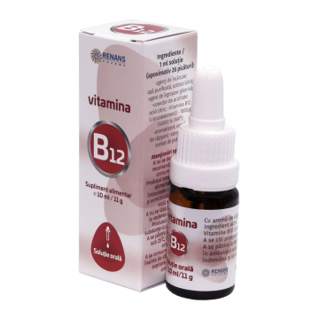 VITAMINA B12 Soluție orală, 10 ml, Renans