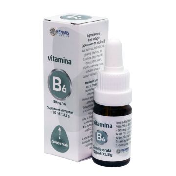 Vitamina B6 (50mg/ml) soluţie orală, 10 ml, Renans