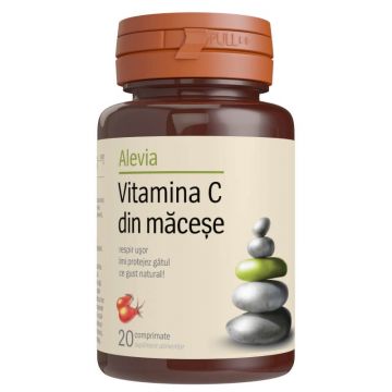Vitamina C din maceșe, 20 comprimate, Alevia