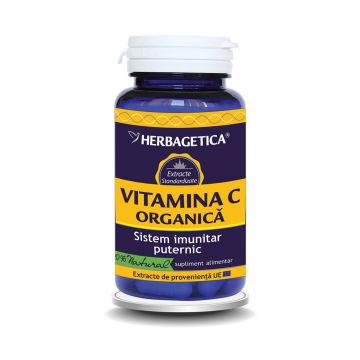Vitamina C Organică, 60 capsule, Herbagetica