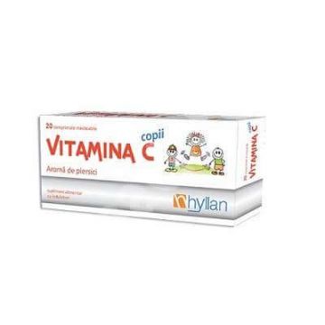 Vitamina C pentru copii, 20 comprimate, Hyllan Vitamina C pentru copii, 20 comprimate, Hyllan