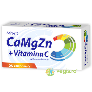Ca+Mg+Zn+Vitamina C 50cpr