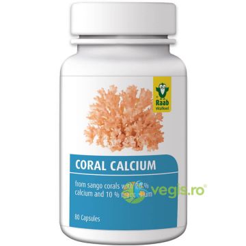 Calciu Coral 600mg 80cps