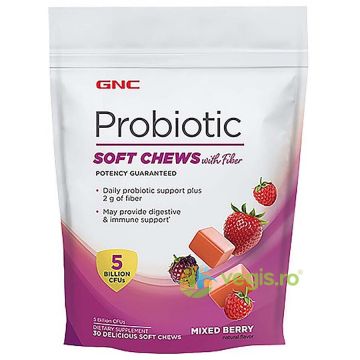 Caramele Probiotice cu Fibre si Aroma de Fructe 30buc