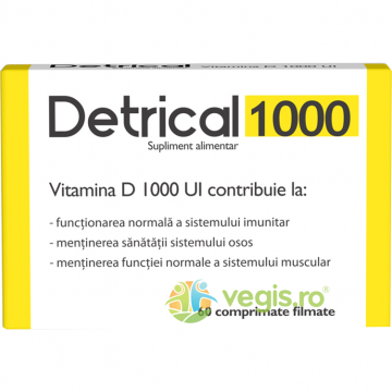 Detrical (Vitamina D) 1000U.I 60cpr
