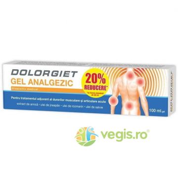 Dolorgiet Gel Analgezic 100ml 20% Promo