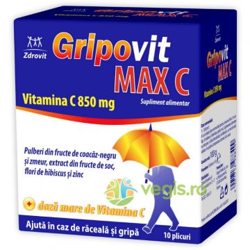 Gripovit Max Vitamina C 850mg 10dz