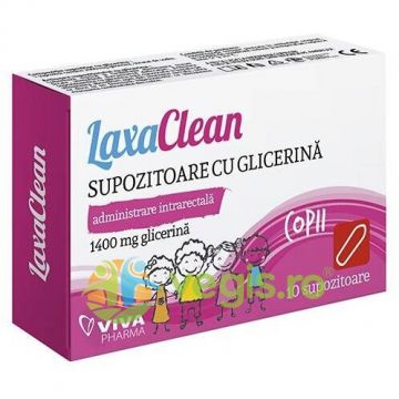 Laxaclean Supozitoare cu Glicerina Pentru Copii 1400mg 10 buc