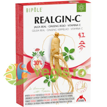 Realgin-C Laptisor de Matca, Ginseng Rosu si Vitamina C 20x10ml