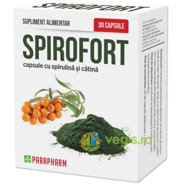 Spirofort - Spirulina si Catina 30cps