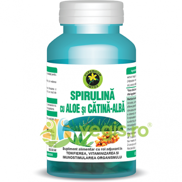 Spirulina, Aloe si Catina 60cps