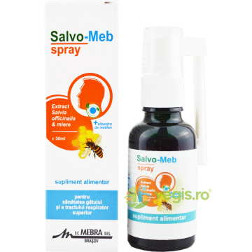 Spray cu Salvie, Miere si Albastru de Metilen Salvo-Meb 30ml