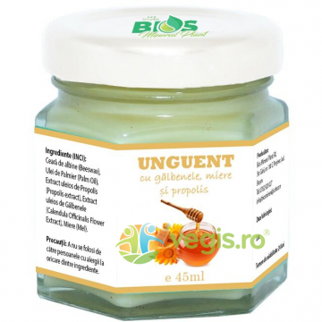 Unguent cu Galbenele, Miere si Propolis 45ml Unguent cu Galbenele, Miere si Propolis 45ml