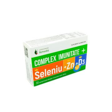 Complex Imunitate Seleniu + Zn + D3, 30 capsule, Remedia