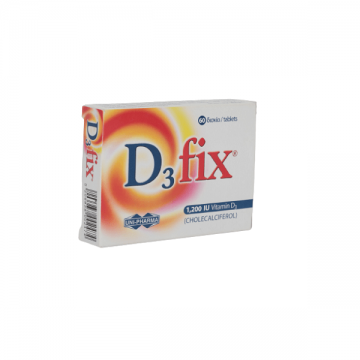 D3 FIX 1200 UI, 60 comprimate, Uni Pharma