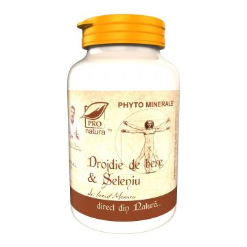 Drojdie de bere siSeleniu, 60 capsule, Pro Natura