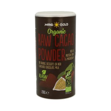 Pudra de cacao raw bio, 200 g, Maya Gold
