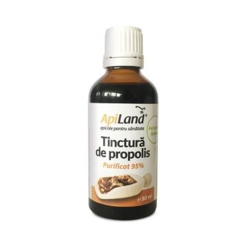 Tinctură de propolis purificat 95%, 30 ml, Apiland