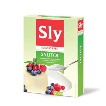 Xylitol indulcitor natural, 400 g, Sly Nutritia