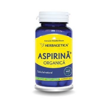 Aspirina Organica, 30 capsule, Herbagetica