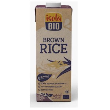 Bautura Bio din orez brun integral fara gluten Isola Bio, 1L , AbbaFoods