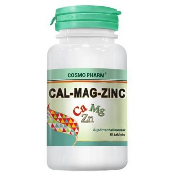 Calciu Magneziu Zinc, 30 tablete, Cosmopharm