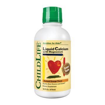 Calciu si Magneziu lichid, 474 ml, Childlife Essentials