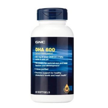 DHA 600 mg, 60 capsule, GNC