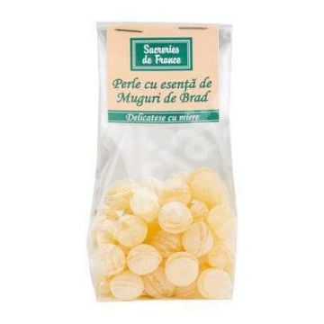 Dropsuri cu miere si esenta naturala de muguri de brad, 100 g, Apidava Dropsuri cu miere si esenta naturala de muguri de brad, 100 g, Apidava