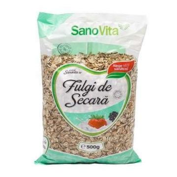 Fulgi de secara, 500 g, Sanovita