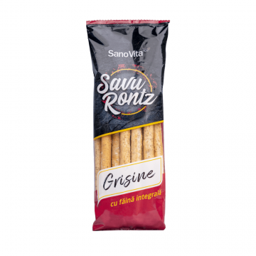 Grisine simple cu faina integrala Savu Rontz, 50 gr, Sanovita