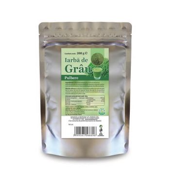 Iarba de grau pulbere, 200 g, Herbavit