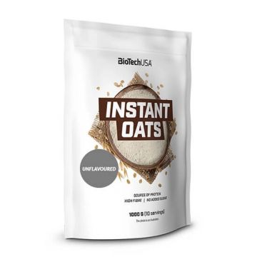Instant Oats, Unflavoured, 1000 gr, BioTech USA