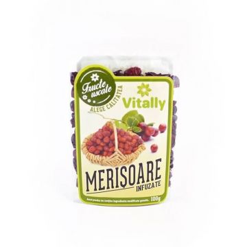 Merisoare infuzate, 100g, Vitally