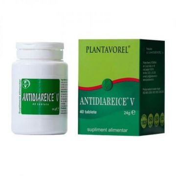 Antidiareice V, 40 tablete, Plantavorel