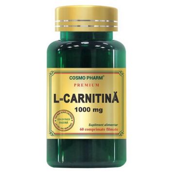 L-carnitina, 1000 mg, 60 tablete, Cosmopharm