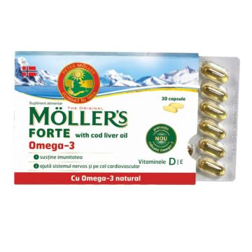 Omega 3, 30 cps, Moller's Forte Omega 3, 30 cps, Moller's Forte